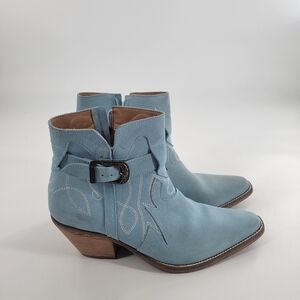 Dingo Easy Does It Leather Western‎ Ankle Boot Size 11 Suede